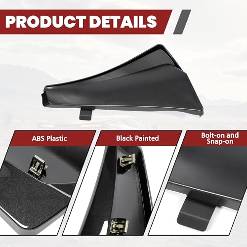 Image of Kojem 4Pcs Front & Rear Splash Guard Mud Flaps Compatible with 2020-2025 Chevy Chevrolet Corvette C8 Replacement for 84263453 84263457 Extended Mudflaps Wheels Fender Protectors Black