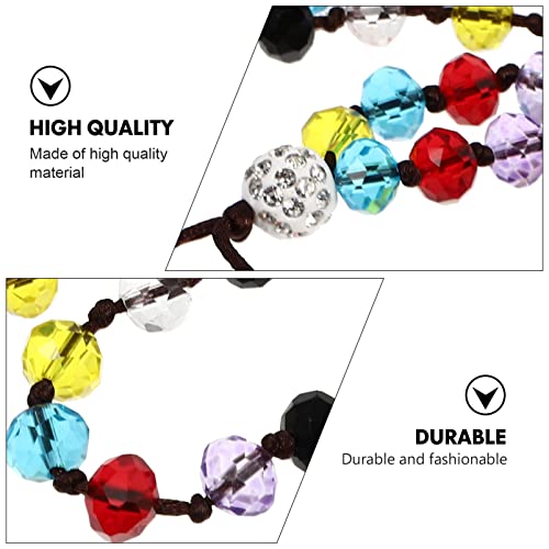 Ifundom Phone Charm Strap Crystal Beaded Phone Rhinestone Glitter Long Lanyard Colorful Beads Hanging Neck Straps Bracelet Keychain For Women Girls #TOP1