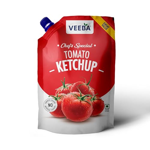 Veeba Tomato Ketchup Chef’s Special (900g) | Super Saver Offer Pack | Non-GMO | Quality Tomato Ketchup For Rs. 81 @ 18 %