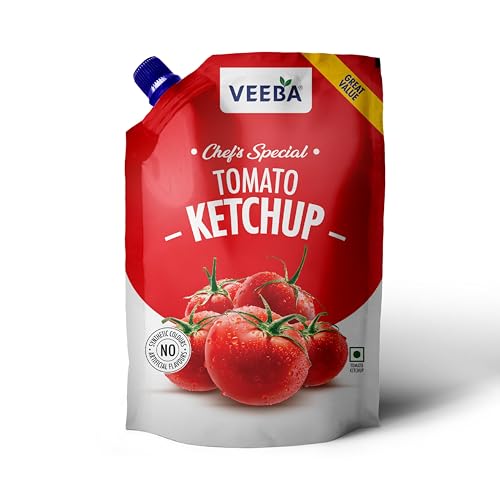 Veeba Tomato Ketchup Chef’s Special (900g) | Super Saver Offer Pack | Non-GMO | Quality Tomato Ketchup