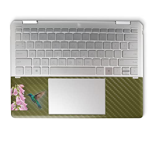 Image of MightySkins Carbon Fiber Skin Compatible with HP Spectre x360 14 inch (2022) Full Wrap Kit - Hummingbird | Protective, Durable Textured Carbon Fiber Finish | Easy to Apply | Made in The USA