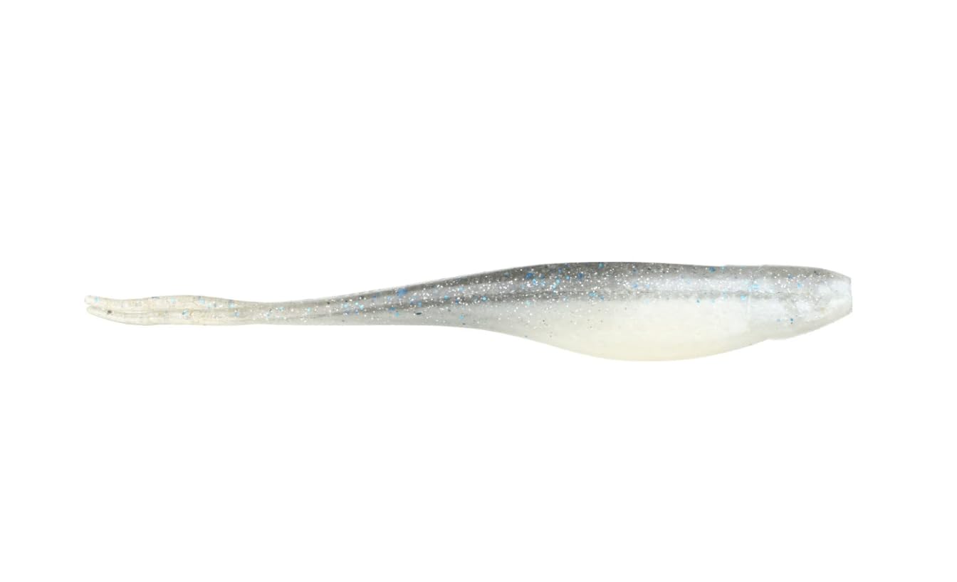 Z-MANSJS35-57PK5 Scented Jerk ShadZ, 3.5", Smoky Shad, 5 Pack