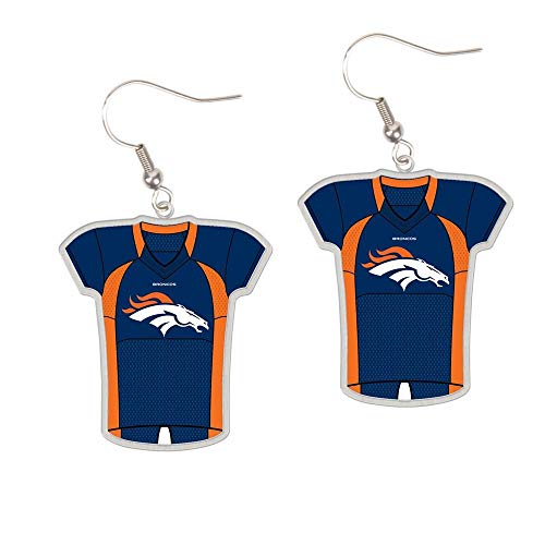 WinCraft NFL Denver Broncos Jersey Earrings, Large, Multi