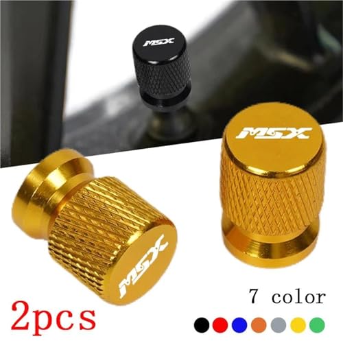 Evita pérdidas de presión con la tapa de válvula CNC para moto Honda MSX125 naranja 2