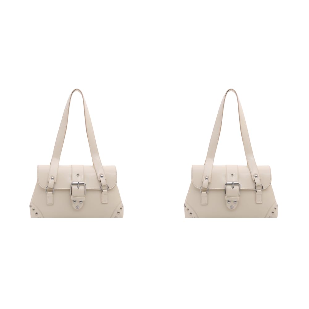 Bolso de mano grande para mujer: estilo retro brillante de color caramelo 8