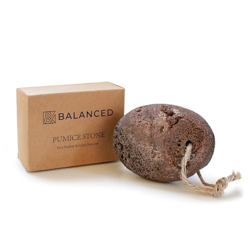 Natural Volcanic Pumice Stone - Foot Care Exfoliator for Smooth, Renewed Skin. Professional Grade Dead Skin Remover, Long-Lasting