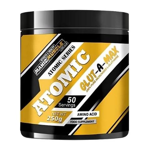 Manic Muscle Labs Glut-A-MAX Micronised L-Glutamine Powder | Unflavoured | 250g | 50 Servings Cover