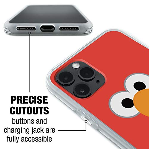 Sesame Street Elmo Face Protective Slim Fit Hybrid Rubber Bumper Case Fits Apple Iphone 8, 8 Plus, X, 11, 11 Pro,11 Pro Max #TOP1