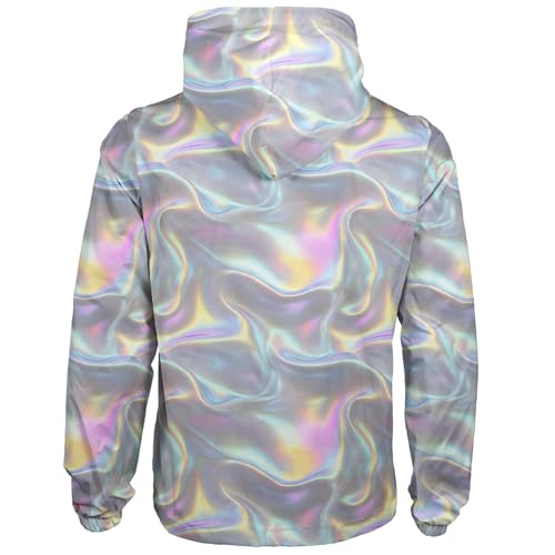 Windbreaker Rain Jacket Women Men, Water Resistant Lightweigh Hooded Athletic Running Jacket3