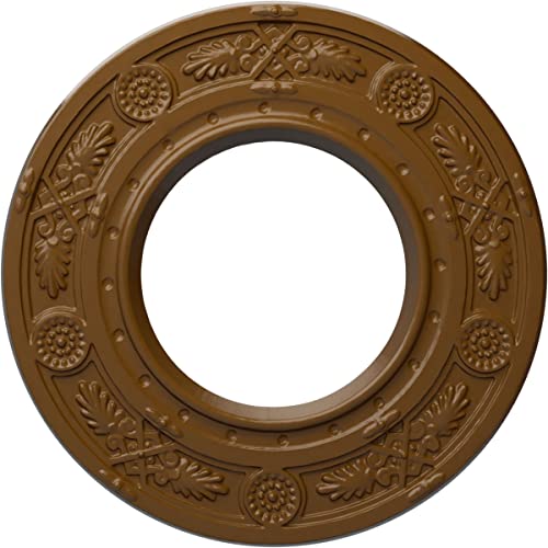 Ekena Millwork CM08DNSTF 8" x 3-7/8" x 1/2" Daniela Ceiling Medallion, Smokey Topaz