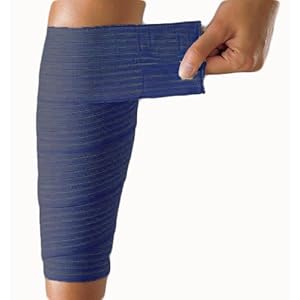 Blue Calf Compression Wrap Stabilizer Support Strap Bandage Strain Sprain Joint