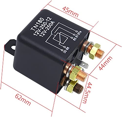 Relé de coche interruptor de batería 12V 24V de 250A para aislador náutico 6
