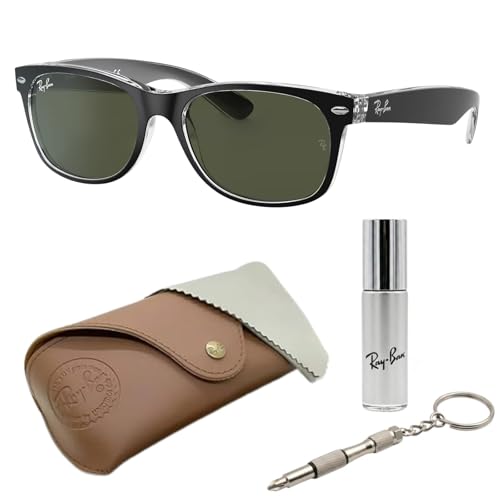 Image of Ray-Ban RB2132 NEW WAYFARER COLOR MIX Square Shaped Sunglasses for Men & Women with Official RAYBAN Eyewear Kit