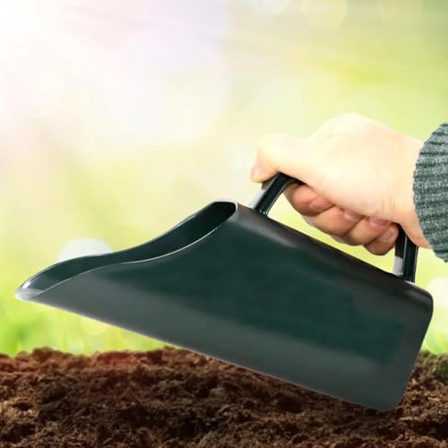 Pala de mano multiuso para jardín con colador, verde oscuro miniatura 2
