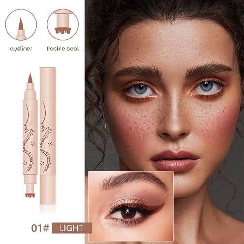 Freckles Stamp Eyeliner, Brown Freckles Pencil y Delineador Líquido miniatura 2