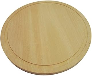 Circular wooden cutting chopping board 10 inch 25 cm kitchen solid wood round plain with round line