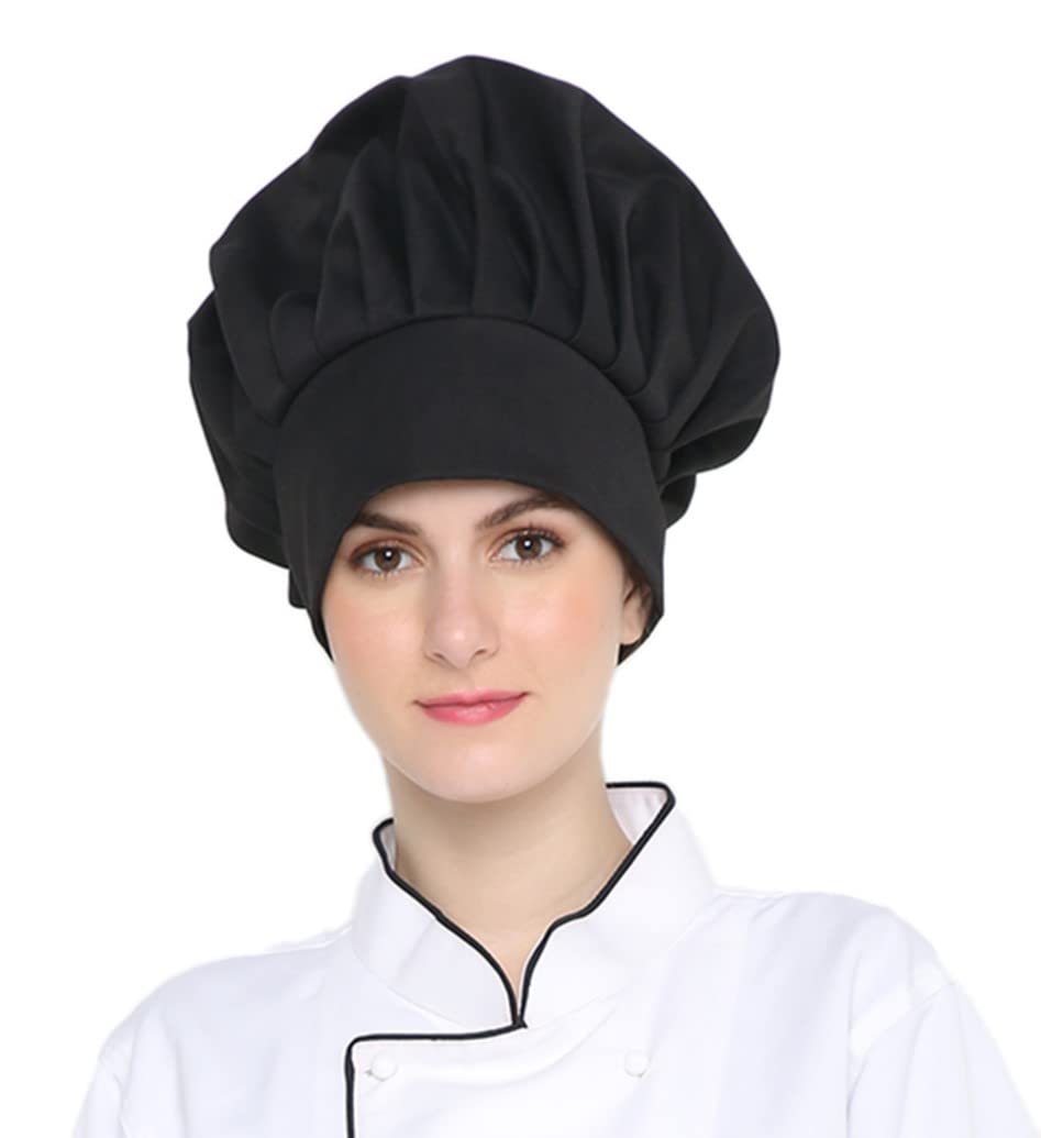 Associated Uniforms - Classic Chef Cap/Cook Cap (Free size/Velcro Adjustable) (BLACK) (B0BN8J1LC1) Amazon Price History, Amazon Price Tracker
