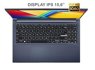 ASUS Vivobook 15 Notebook Blue, Intel Core i5-13420H, RAM 16GB DDR4, SSD 512GB NVMe PCIe 4.0, Display 15,6” FHD IPS Anti-Glare, Wi-Fi 5, Webcam Privacy Shutter, Windows 11 Home, 3 Anni Garanzia