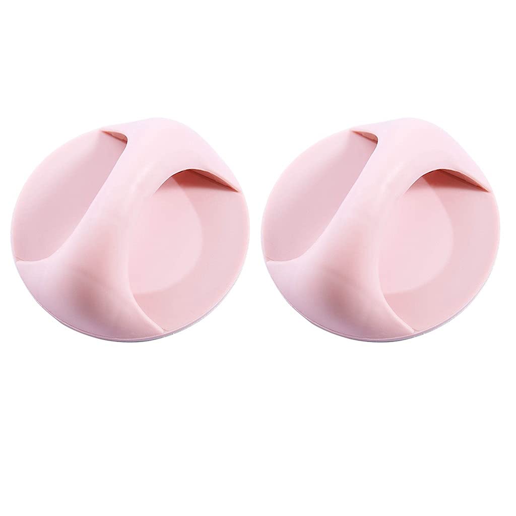 Poignée ronde porte en verre armoire tiroir autocollante rose - Quincaillerie meuble 6 pièces