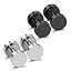 #M04. 6mm x 2 Pairs (Black + Steel)