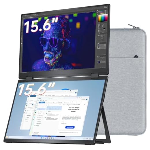 VisionOwl Portable Dual 15.6 Inch Monitor