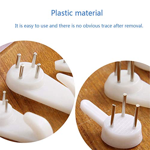 Cenland Concrete Wall Hooks,30 Pcs Invisible Nail Hangers, No Damage Wall Picture Hanger,Powerful Concrete Hard Wall Drywall Picture Hooks Non-Trace Hanging Hook For Picture Photo Frame Clock Hangers #TOP4