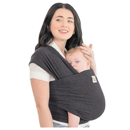 Tragetuch Baby Neugeboren - Alles in 1 Dehnbaren Babytragetuch - Babytrage Neugeborene ab Geburt - Baby Tragetuch Neugeborene, Kleinkinder - Babytrage ab Geburt - Babytragetücher (Mystisch Grau)
