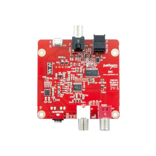 SB COMPONENTS JustBoom 24 bit DAC Board compatible with the JustBoom Amp For powered speakers, headphones or an audio amplifier,Media centre/set-top box living room entertainment system