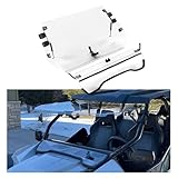 KUAFU Flip Windshield Compatible with 2012-2018 Arctic Cat Wildcat 1000/ Wildcat 4 1000 Scratch Resistant 2-In-1 Windscreen Front Clear - Will not Compatible with Wildcat XX
