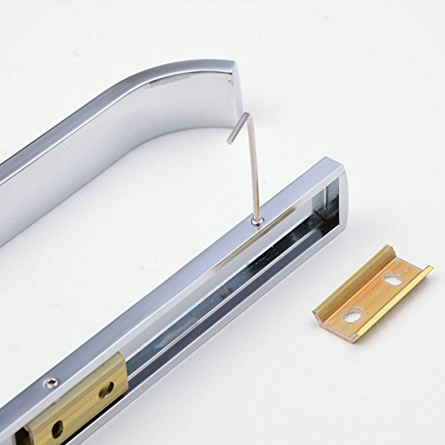 Aothpher Modern Toilet Roll Paper Holder Wall Mounted Bathroom Tissue Rack, Brass, Chrome Finish (brass)