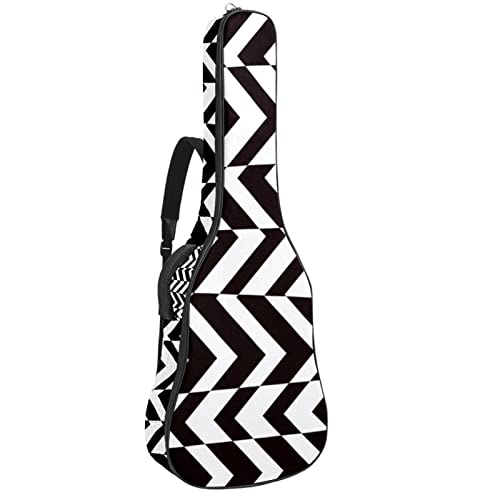 Housse de protection rembourrée pour guitare classique acoustique Motif rayures Noir/blanc, Multicolore 01., 42.9×16.9×4… - Les Beatles, Paul McCartney, John Lennon, RIngo Starr, George Harrison Housse de protection rembourrée pour guitare classique acoustique Motif rayures Noir/blanc, Multicolore 01., 42.9x16.9x4…