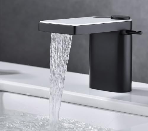 Robinet de lavabo numérique en laiton noir de qualité supérieure style moderne - 2