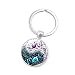 Produktbild Underleaf 1 stück Kreative Keychain Vintage Niedlichen Haustier Hund Pfote Muster Schlüsselanhänger Für Frauen Auto Tasche Anhänger Schmuck (Style5)