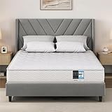 Yaheetech Materasso Matrimoniale 160 x 200 cm Altezza 23 cm a Molle Insacchettate con 7 Zone di Supporto Media Rigidità H3 Traspirante e Ergonomico Spedito Sottovuoto Arrotolato Bianco