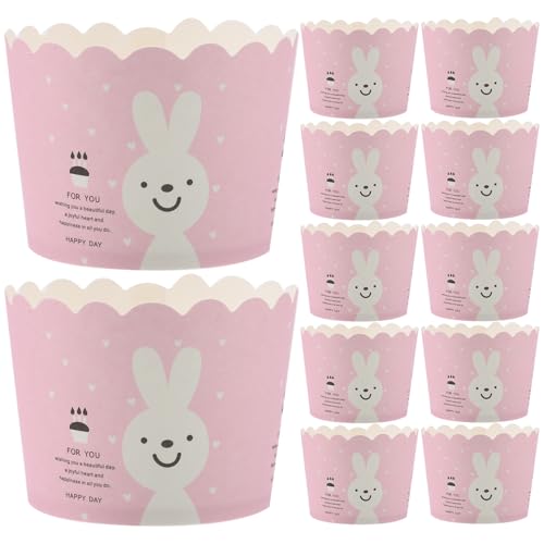 PATKAW 100piezas Unidades Moldes para Magdalenas de Papel Aptos para Horno Resistentes Altas Temperaturas Papel de Alimenticio para Repostería Segura y Práctica