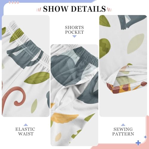 Tropical Animal Boys Pants Boys Athletic Pants Long Pant for Boywith Pockets Wide-Leg Size 6-14Y4