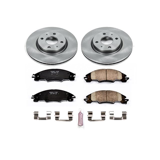 Image of PowerStop Z17 Replacement Brake Pad & Rotor Kit Front KOE4726 | Ford Focus 2008-11 Ceramic Brake Pads + Disc Rotors