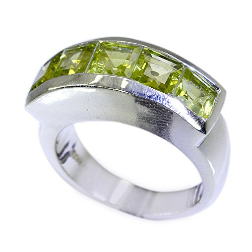 Bague péridot argent massif véritable : l'éclat durable sans irritation