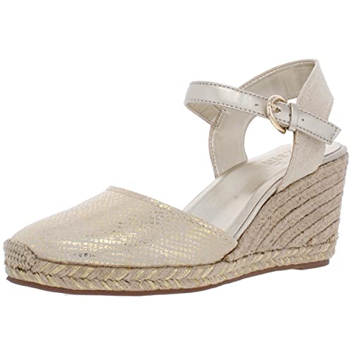 Naturalizer Women s Phebe Espadrilles Pump, Gold Wash, 7.5 M US