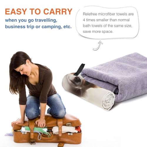 Serviette de plage microfibre super absorbante douce et compacte
