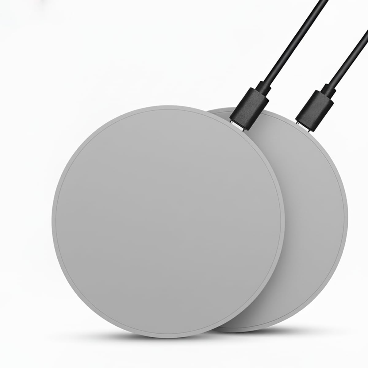 2 Pack 15W Fast Wireless Charger Compatible with iPhone and Samsung Galaxy
