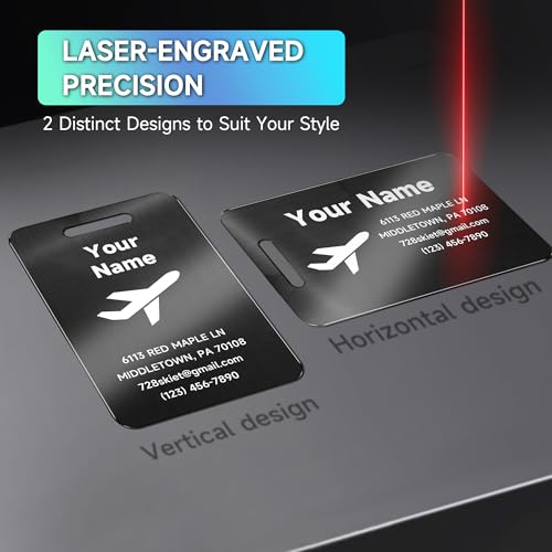 Save on Custom Stainless Steel Luggage Tags with Code 32QZ89UP - Image 6