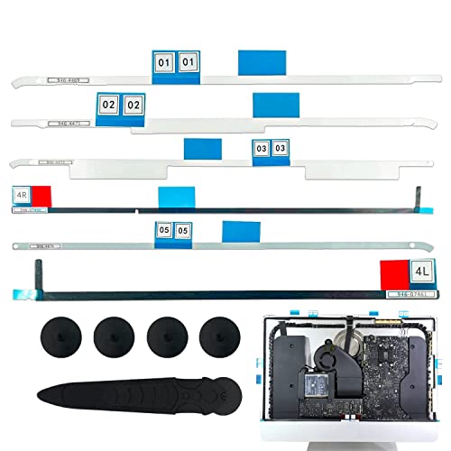 BOSCOW LCD Écran Adhésif Strip Sticker Kit Compatible avec Apple iMac 21,5'' A1418 Retina Version 2017 2019 2020 Cover