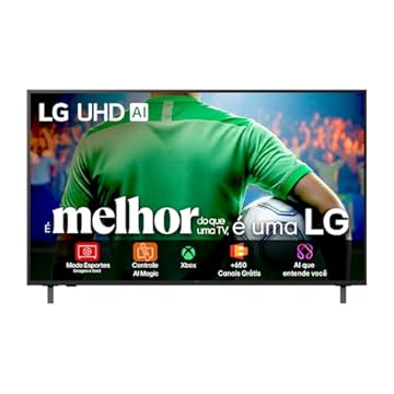 Smart TV 4K 50" LG UHD 50UA85 Processador α7 AI Ger8 4K Super Upscaling Google Cast Alexa Integrado Controle AI Smart Magic WebOS 25