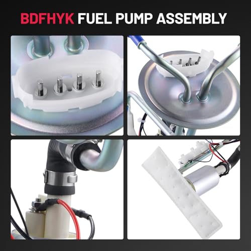 Image of BDFHYK Electric Fuel Pump Module Assembly E2147S Compatible with Ford E-150 F-250 F-350 Econoline Club Wagon 1989 1990 1991 4.9L 5.0L 5.8L 7.5L I6 V8 Replace E9UZ9H307C, E9UZ9H307CA, HP10187, P74598S