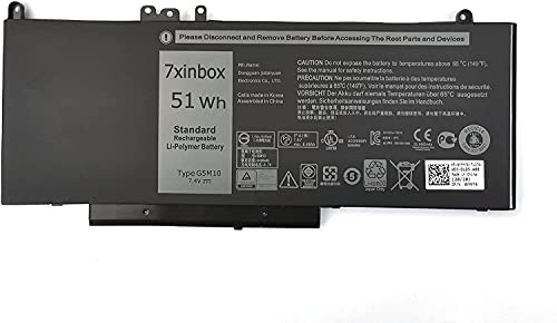 Batterie de remplacement Dell Latitude E5450 E5470 7.4V 51WH