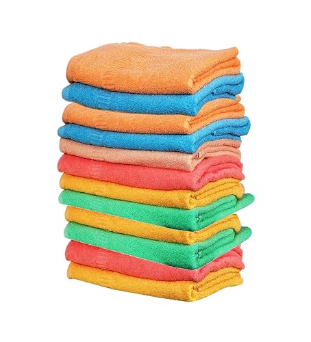 Image of Space Fly Cotton Hand Towel | 500 GSM Gym Towel for Women | Small Towel for Face with Special Diwali Gifts for Great Indian Festival Sale | Diwali Lights Color Hand Towel Set of 6