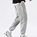 JEsilunmaMY Men's Casual Cotton Sweatpants Drawstring Elastic Waist Loose Jogger Slacks Athletic Outdoor Track Lounge Pants (Grey1,Large)