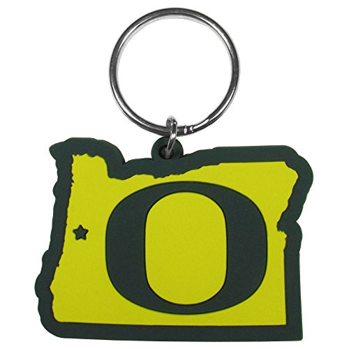 Siskiyou Sports Unisex NCAA Oregon Ducks Home State Flexi Key Chain, Green, Split Ring