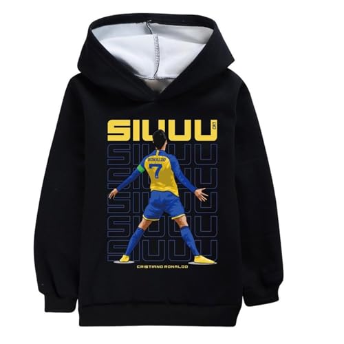 SJENG Kid Cristiano Ronaldo Fleece-Lined Hoodie CR7 Graphic Want